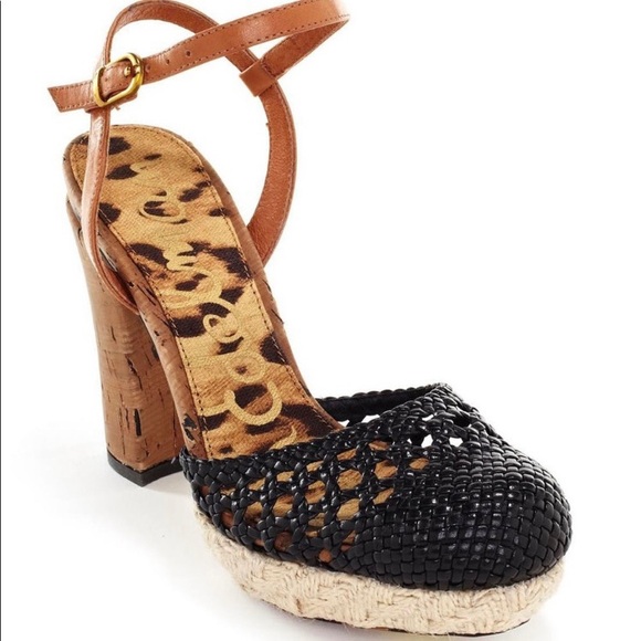 SAM EDELMAN RELLA ESPADRILLE PLATFORM HEELS EUC - Picture 14 of 14